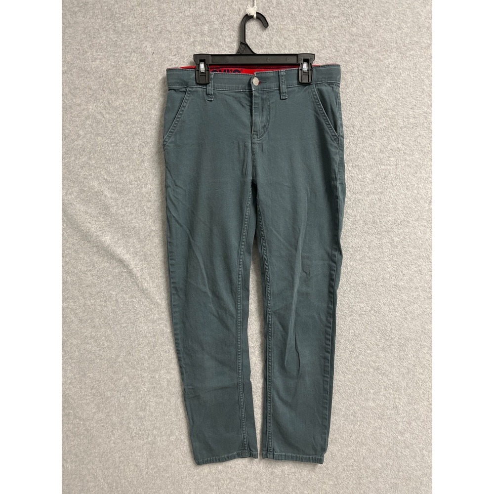 Levi's 502 Chino Pants Boys 14 Gray Slash Pockets Straight Leg Classic Outdoor
